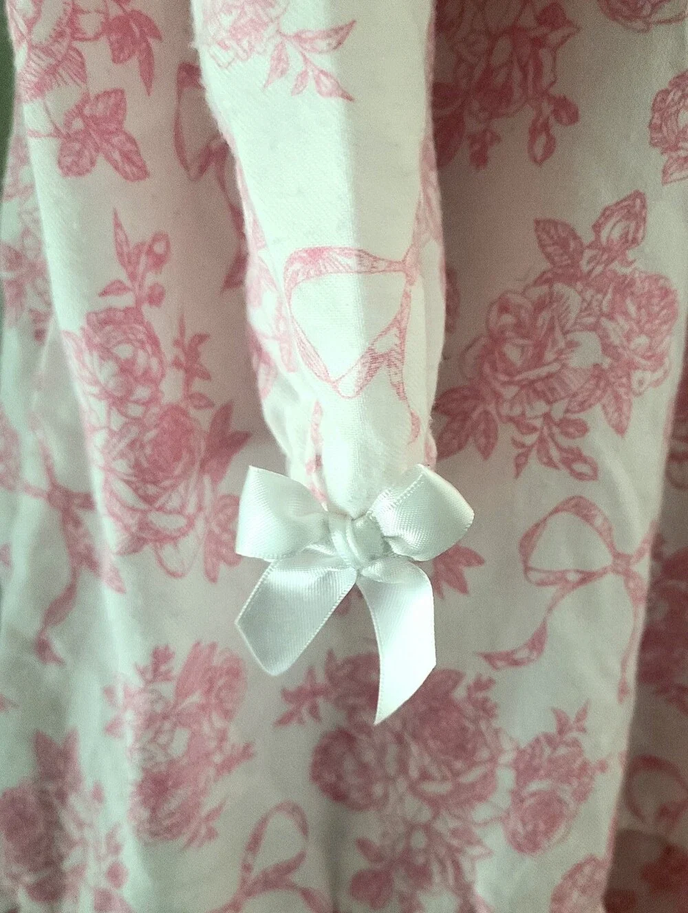 Gymboree Girls Pink Floral / LoveShackFancy-type Print Nightgown Size L (10-12)